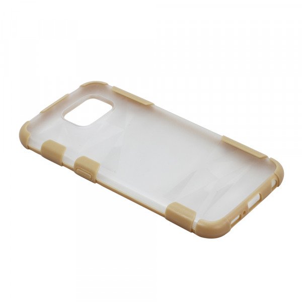 Wholesale Samsung Galaxy S6 Sports Clear Hybrid Case (Biege Gold)